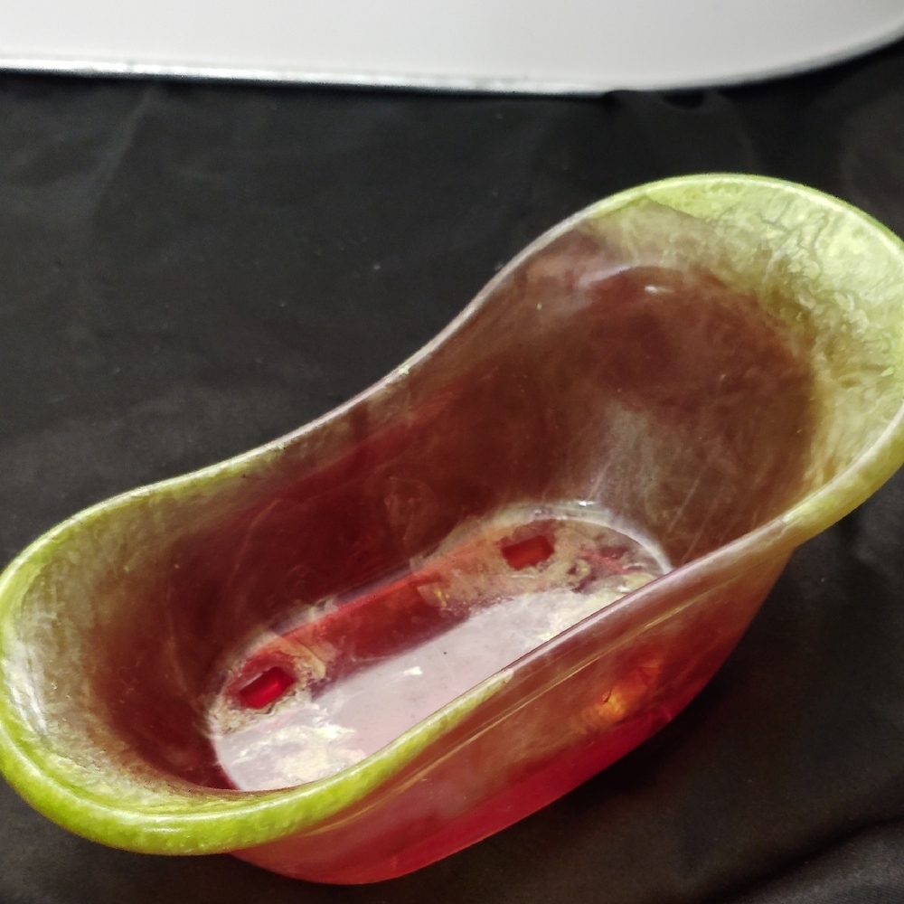 Multicolor Abstract Decorative Bowl - Picture 3 of 5